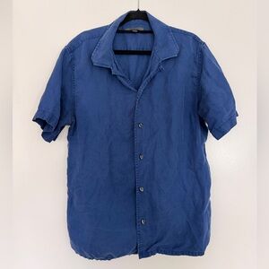 John Varvatos Blue Button Up Shirt